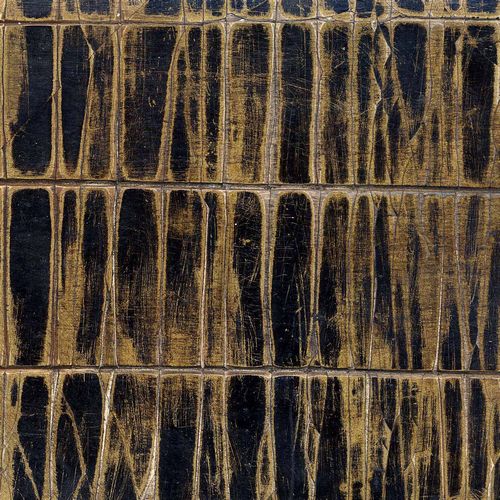 Brown & bronze crackle gesso